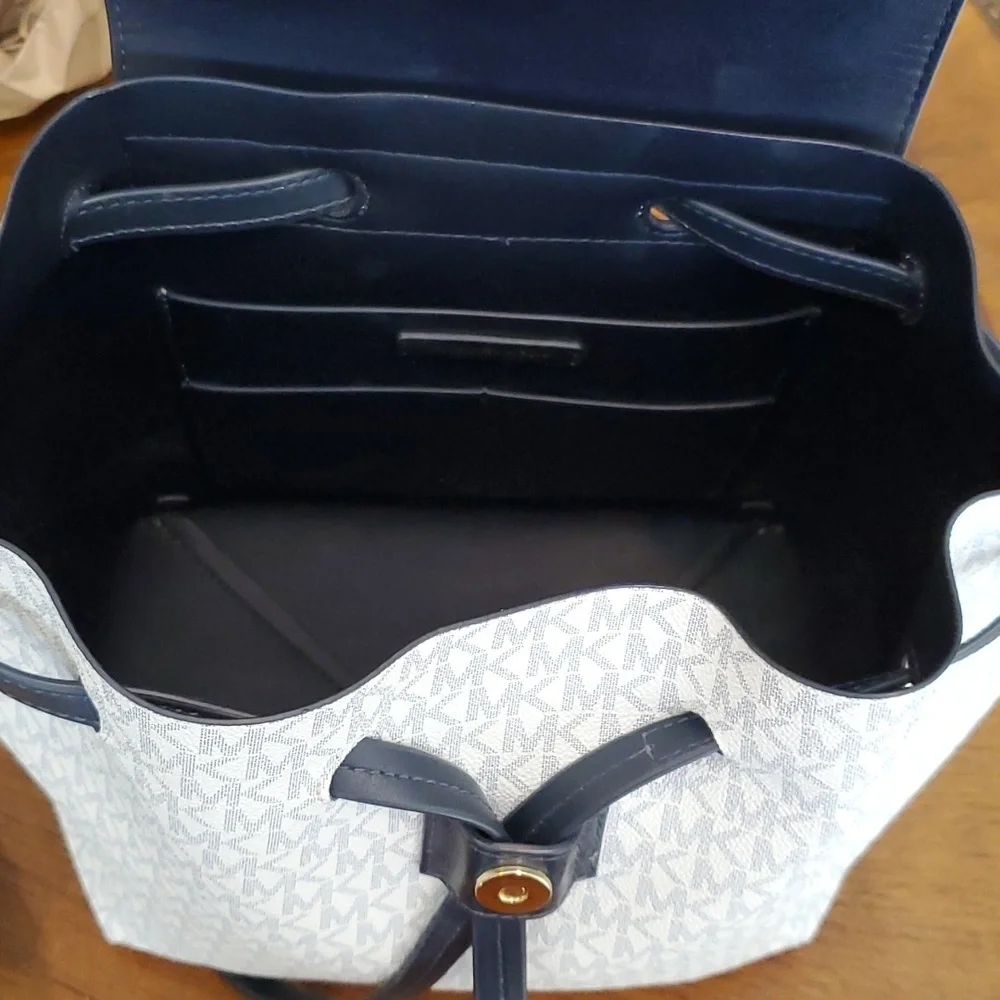 Like NEW Michael Kors logo print Junie backpack